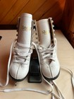 Daoust Girls Leather Figure Ice Skates Size 8 Nos Skating Excellent Condition