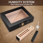 Bald Eagle Black Piano Finish Cedar Humidor