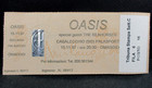 Oasis  2-unused Italian Concert Tickets  Filaforum  Milan  16   17 November 1997