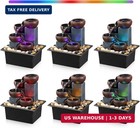 Tabletop Fountain 4 Level Small Waterfall Fountain Indoor Relaxing Water Feature
