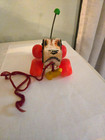 Vintage  1965 Fisher Price Little Snoopy  693 Wooden Pull Toy Dog Beagle