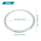 Aluminum Lazy Susan Metal Rotating Turntable 20 Inch For Dining-table Silver