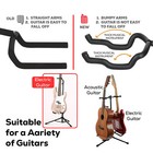 Floor Tripod Guitar Steel Stand Floor Tripod Guitar Stand Folding Vertical Us