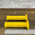 Ati Usa Bmx Pistol Grips  Old Mid School Bmx Yellow Links Flange Og 90s 00s A2