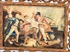 Rare 19th C Signed Painting British Navy Horatio Lord Nelson Trafalgar Battle