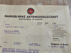 Mercedes-benz Wwii Ww2 Documents     Original Lot Of 3 Wartime Letters W  Stamps