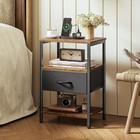 Nightstand With Charging Station  Usb-c Port  Bedside Table