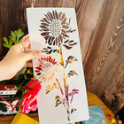 Large Flower Stencils For Painting  6pcs 12 X 6 Inch Craft Stencils For Decorati