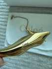 Extremely Rare Vintage Chloe Earrings Gold Tone