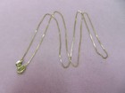 20 25  Vtg 14k Solid Y  Gold Box Chain  Necklace 1 59 G  W spring Clasp