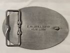 John Deere 1984 8820 Titan Ii Combine With Corn Head Pewter Belt Buckle