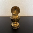 Vintage Evans Brass Egg Shaped Table Lighter With Eagle On Top Rare Untested