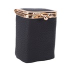 Vintage Leather Lipstick Case Holder With Mirror For Travel Trending
