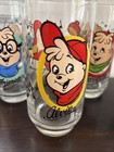 1985 Alvin And The Chipmunks Drinking Glasses Complete Set Of 4 Hardee   s Vintage