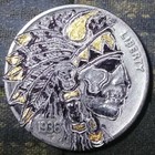 Hobo Nickel Hand Carved Original By J m Tarantula Buffalo Nickel As Skin Walker