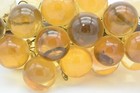 Vintage Mcm Amber Yellow Lucite Acrylic Grape Cluster Driftwood 15   mid Century