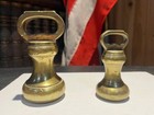 Antique Brass Bell Weight 2 Lb Pound And 1 Lb Pound Victorian Style