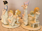 Lenox Disney Snow White   Seven Dwarfs Taper Candle Holders Mint In Box Coa