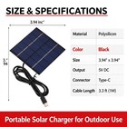 Portable 1 5w Solar Charger With Type C Output For Outdoor Mobile Devices