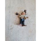 Vintage Pixie Elf Santa Helper Candle Ornament Xmas Unique Rustic Home