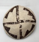 Antique Acoma Pueblo Pottery  Candle Stick Holder W  Old Tag Early 20th Century
