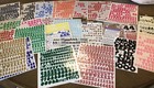 Mixed Lot 39 Sets Alphabet Letter Stickers Paper Craft Scrapbook Card Used