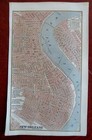 New Orleans Louisiana City Plan 1853 Fanning Charming Hand Colored Detailed Map