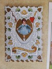 Lot Of 7 Antique Victorian Scrap Paper Lace Embossed Valentine Cards Postcard