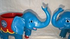 2 Ringling Brothers Barnum   Bailey Circus Blue Elephant Cup Mugs Souvenir