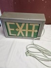Old School Illuminated Exit Sign Light Box  Hardwired Wall Mount - Novelty 