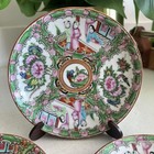 Antique 3 Chinese Rose Famille Medallion Porcelain Plates 5 