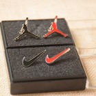 Variety Jump Man Lapel Pins Gold Black Red Metal Logo Hat Tie Tack