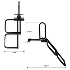 Foldable Pickup Truck Tailgate 300 Lbs Serves To Secure Items In Truck Bed Black