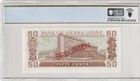 Sierra Leone 1979 50 Cents Certified Pcgs Banknote Unc 65 Ppq Cs2 Specimen