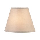 56028 Empire Uno Lamp Shade Khaki Burlap Textured Fabric 5  Top X 9  Bottom X   