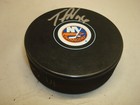 Taylor Beck Signed New York Islanders Hockey Puck Autographed 1b