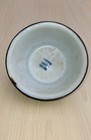 Antiq Authenticated Ming Dynasty Brass Ring Lip Blue White Porcelain Teacup bowl