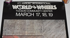 23 5  X 35  1980s 5th Annual World Of Wheels Tucson  Az Poster Bikini Models