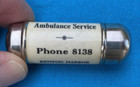 Vintage Match Safe Dean Mortuary ambulance Service Benton Harbor Mi No Comp