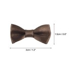 50pcs Coffee Bow Ties 1 2 x0 6  Mini Bowknot For Crafting Satin Bows Bulk