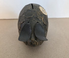 Vintage Plastic Pig Piggy Coin Bank W Stopper Pressed Coins Advertising Bank Ga
