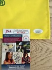Masters Winner Bernhard Langer Signed Masters Flag Jsa Coa Autograph Authentic