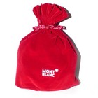 Montblanc Red Velvet Drawstring Gift Pouch Bag Logo