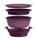 Tupperware Smart Steamer 4-piece Purple Microwave Cooker   s 6504 6509 6988 7512