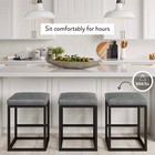 24  Bar Stools Kitchen Pu Leather Seat Counter Stool Dining Room Bar Chairs