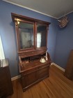 Victorian Oak Bureau Bookcase With Glass Doors  Drawers  Wood   Glass  1850-1899
