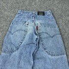 Vtg Levis Drop Pocket Jeans Boys 12 25x25 Distressed Skater Grunge Baggy Y2k