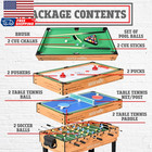 4in1 Multi Game Table 48    Sports Arcade With Accessories Ping Pong Air Hockey