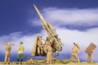Forces Of Valor 1 32 88mm Flak 18 German Army Dak W 8 Figures