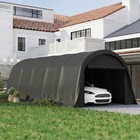 12 x23 6  Heavy Duty Carport  Upf50  Portable Garage  Dark Gray